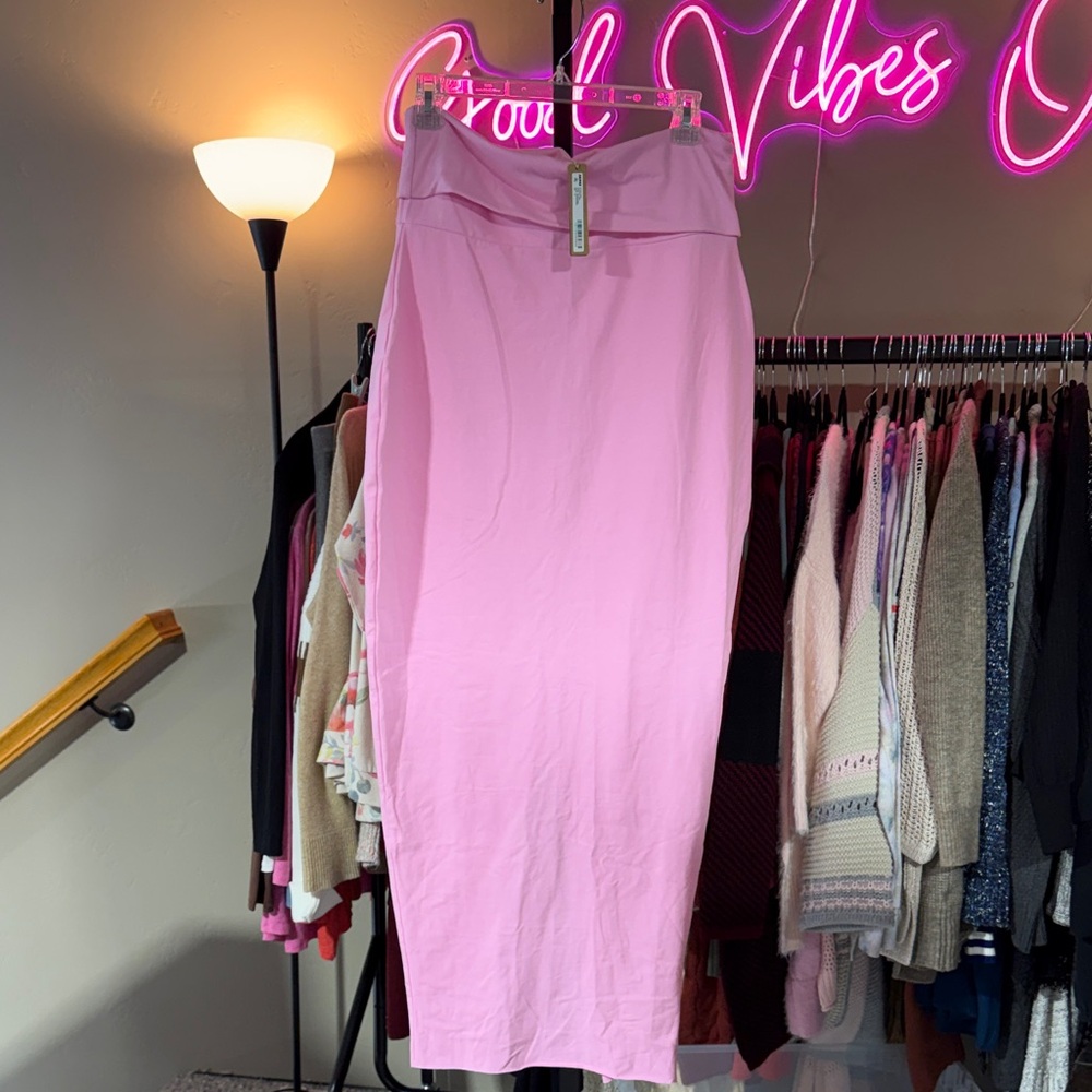 SKIMS Cotton Candy Maxi Skirt Foldover Waist NWT XL - Picture 1 of 4